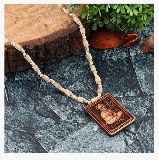 Tulsi Kanthi Mala with Hanuman Locket – Buy 1 Get 1 Free