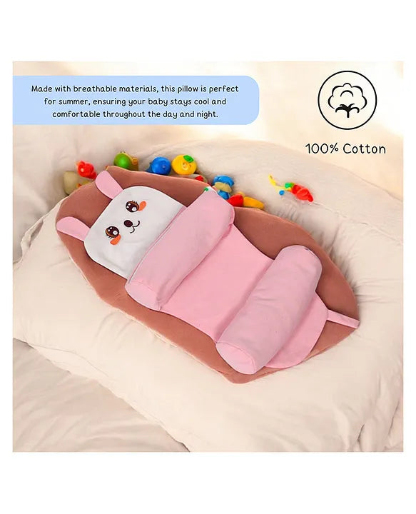 Orthopedic Baby Head Shaping Pillow – Soft & Safe for Newborns