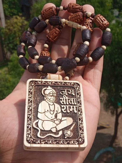 Tulsi Kanthi Mala with Hanuman Locket – Buy 1 Get 1 Free
